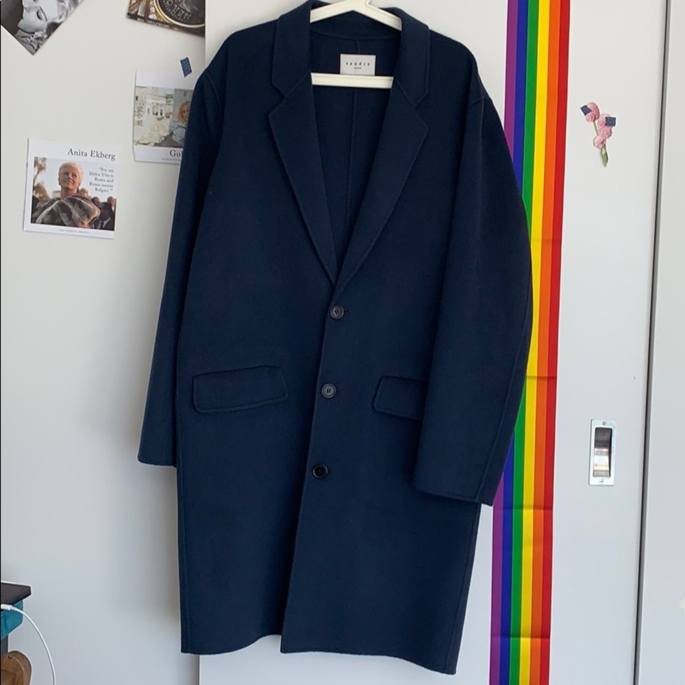 Sandro navy coat